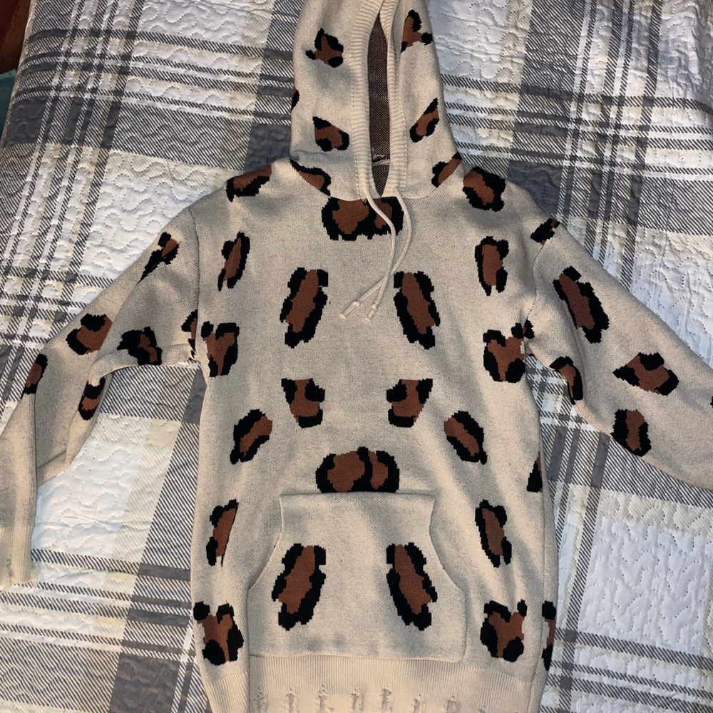 Leopard Print Hoodie